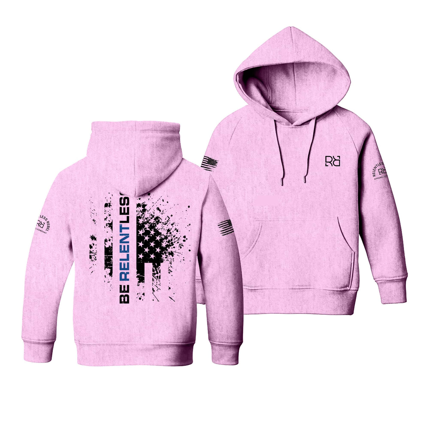 Pink Be Relentless Law Enforcement Edition Youth Hoodie