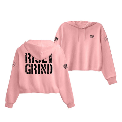 Pink Rise and Grind Women's Cropped Hoodie