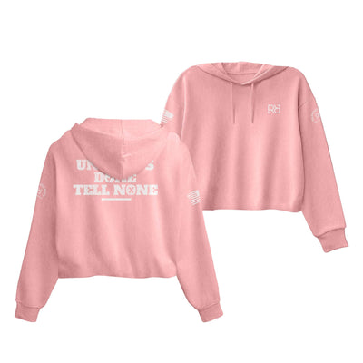 Pink Until It's Done Tell None Women's Cropped Hoodie