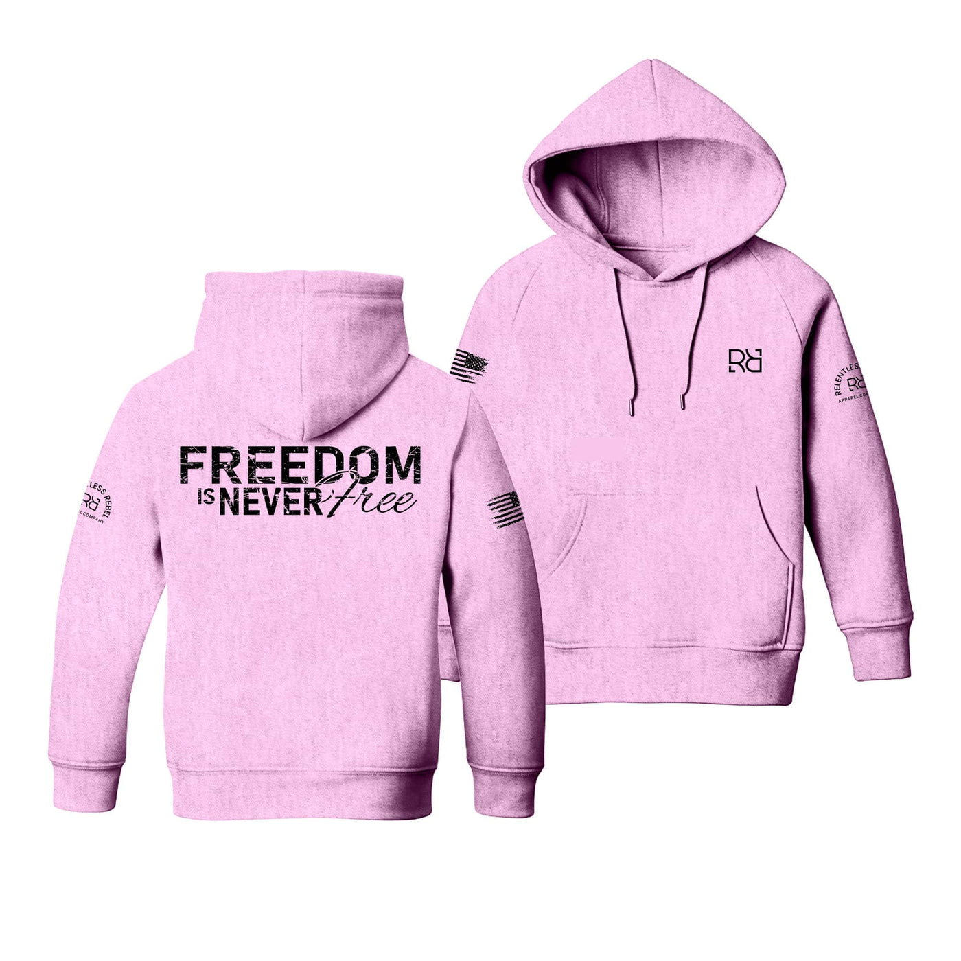 Pink Freedom is never Free Youth Hoodie