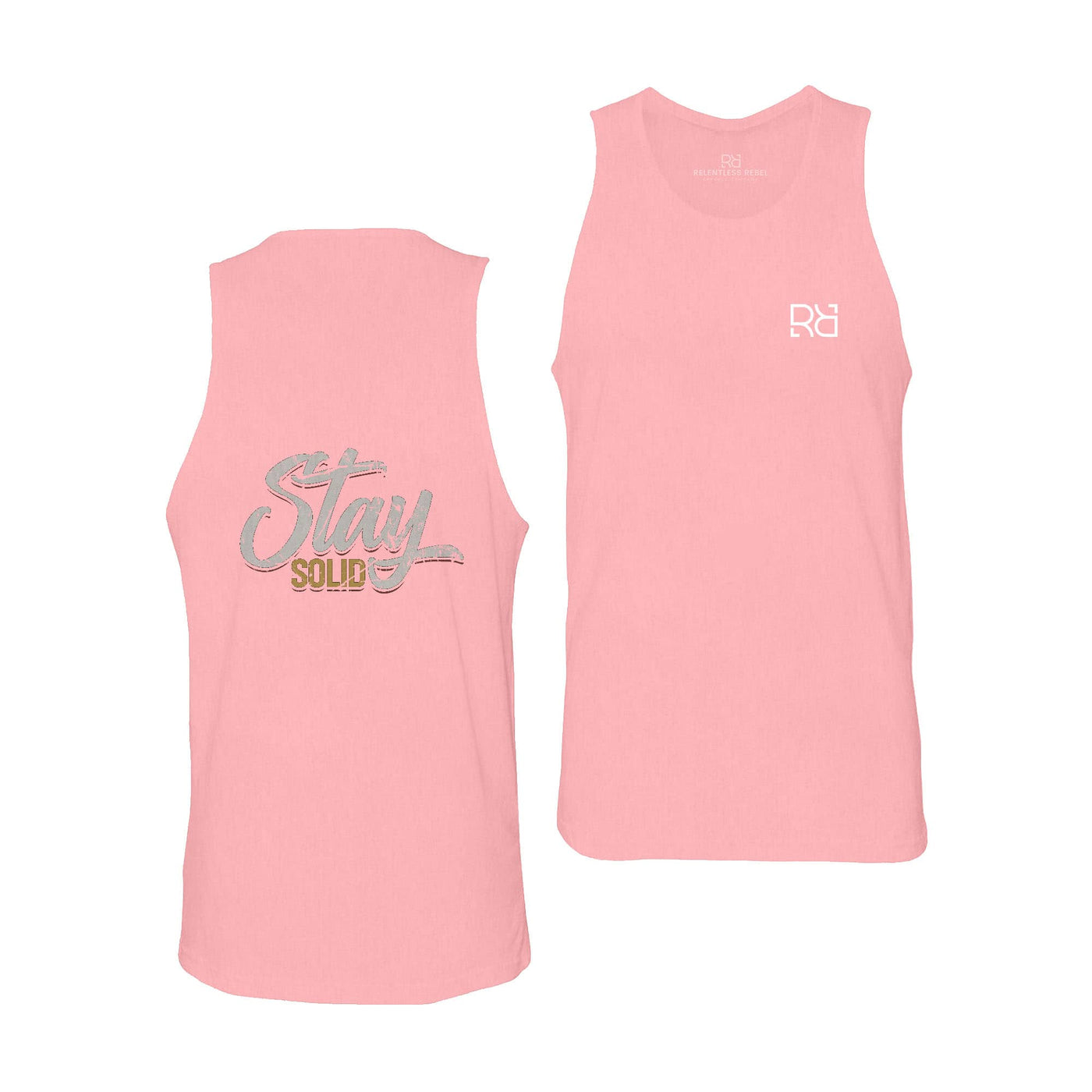 Pink Stay Solid Men's Tank Top