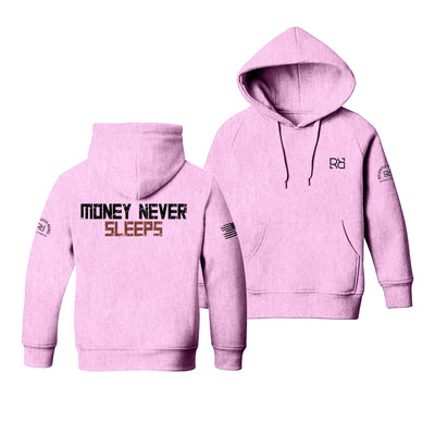 Pink Money Never Sleeps Youth Hoodie