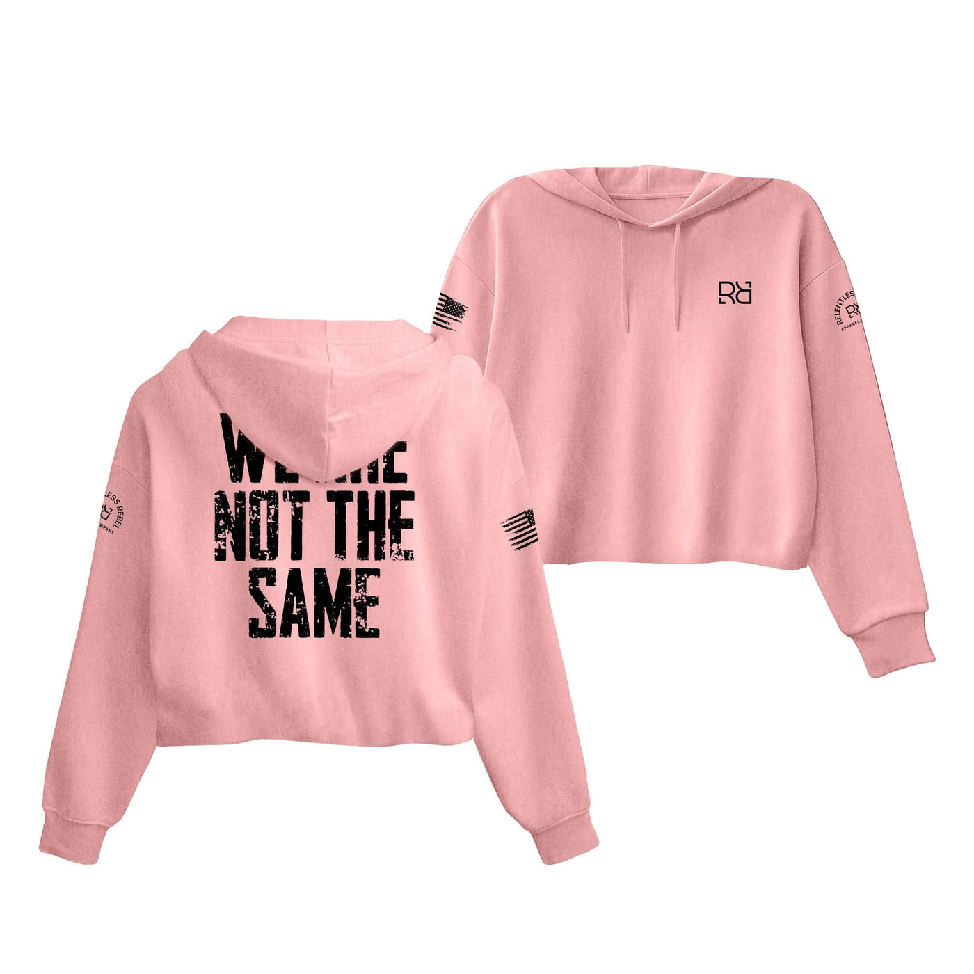 Pink We Are Not The Same Women's Cropped Hoodie