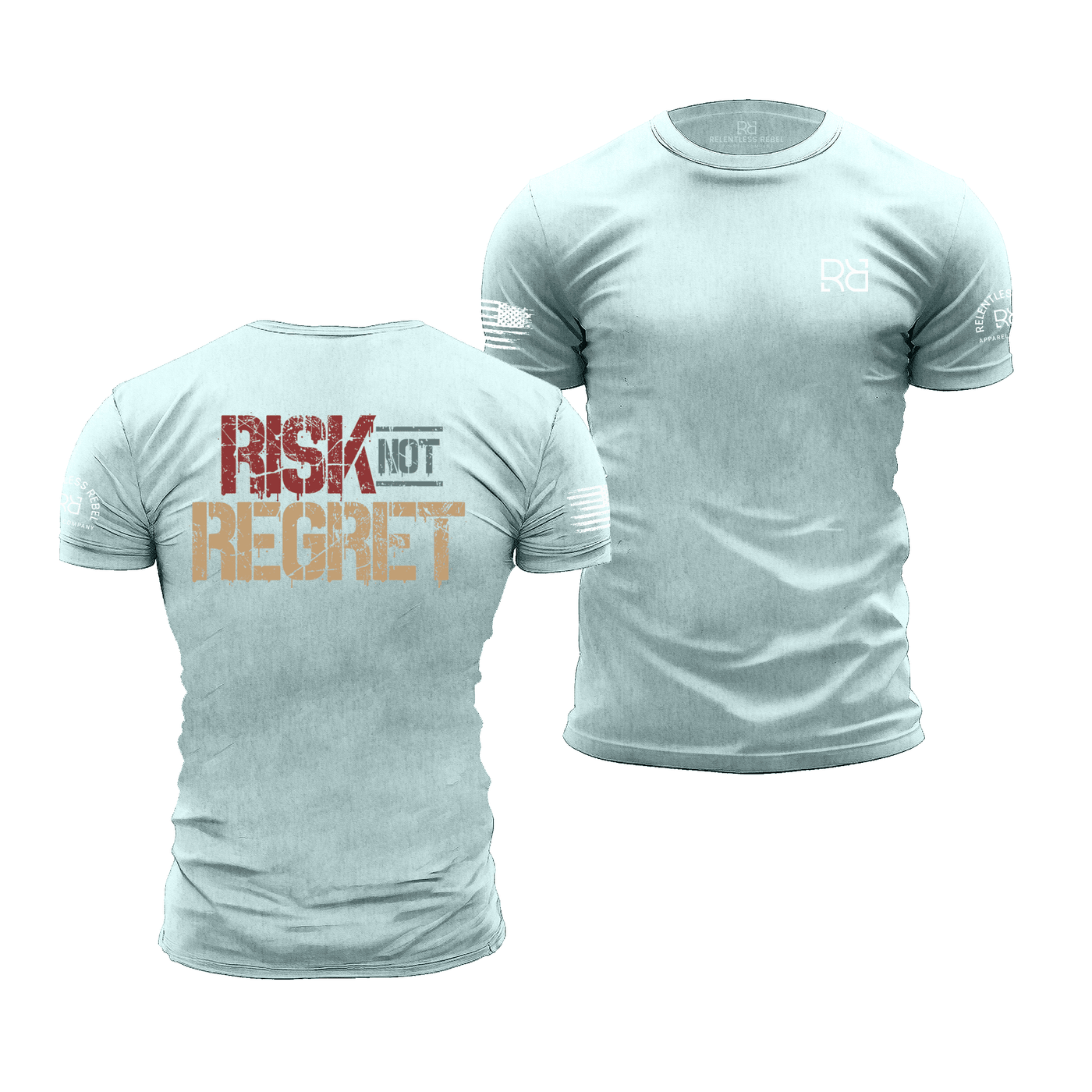 Prism Ice Blue Risk Not Regret | Premium Men's Tee