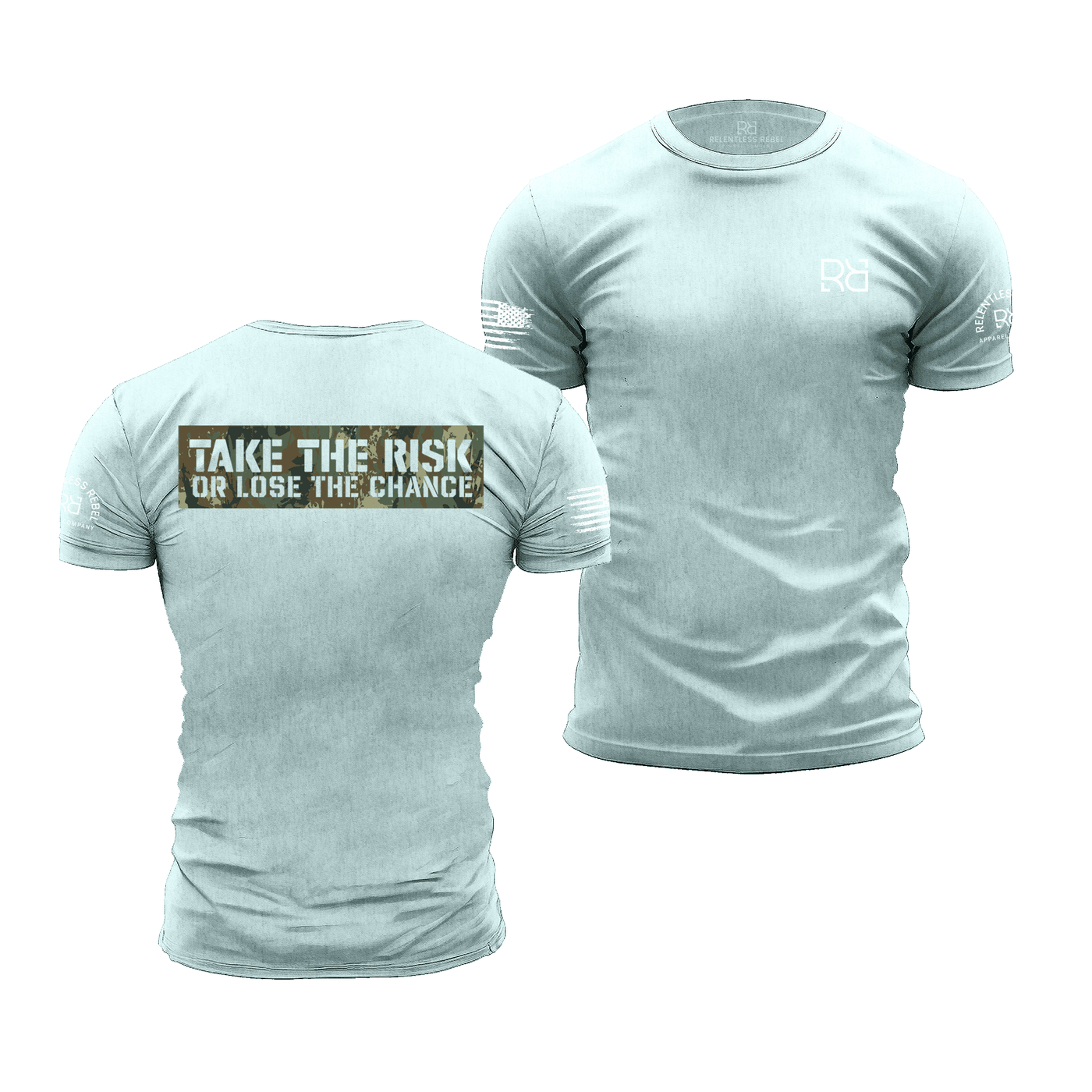 Prism Ice Blue Take The Risk | Premium Men's Tee