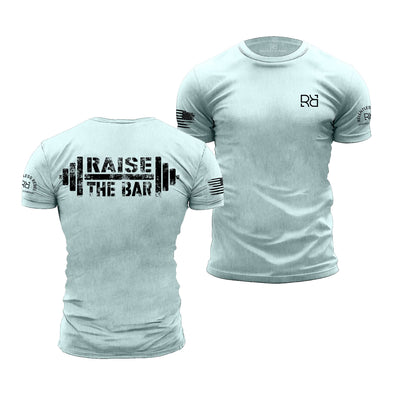 Prism Ice Blue Men's Raise the Bar Back Design Tee