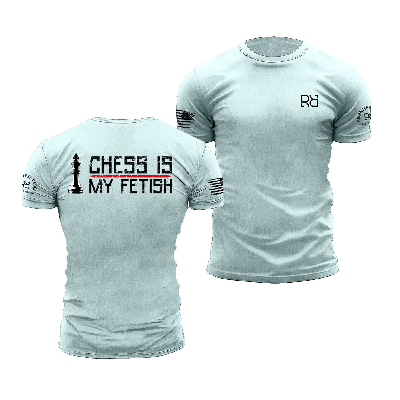 Chess in My Fetish Prism Ice Blue Men's Tee