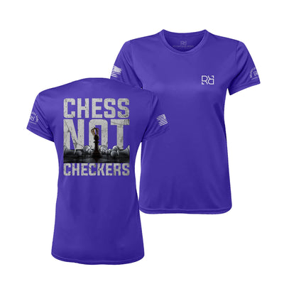 Purple Chess Not Checkers Women's Dry Fit