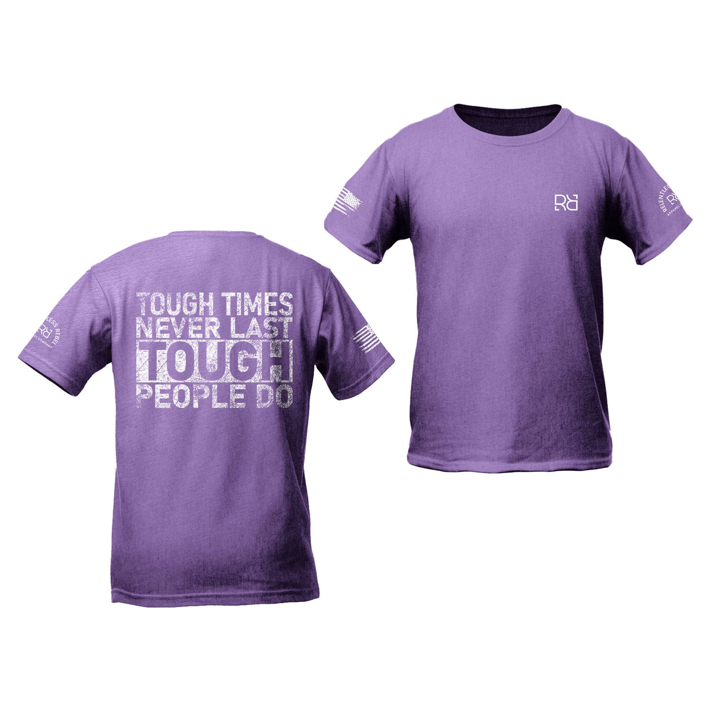 Purple Tough Times Never Last - Tough People Do Youth Tee