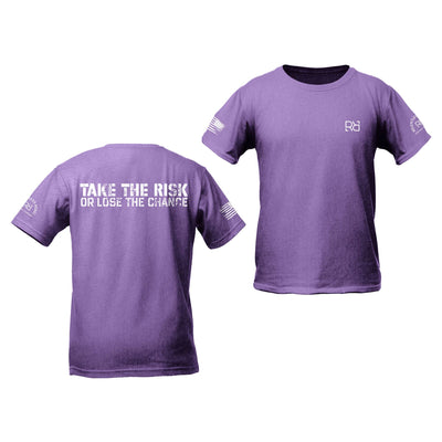 Purple Take the Risk or Lose the Chance Youth Tee