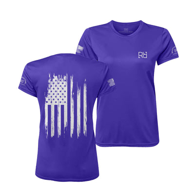 Purple Rebel Patriot Flag Women's Dry Fit Tee