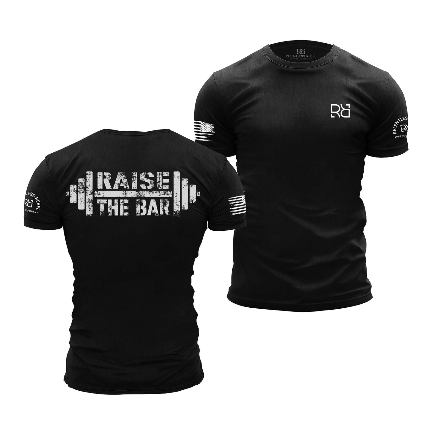 Raise the Bar | You Get What You Work For | Black Men's Athlete Tee Bundle