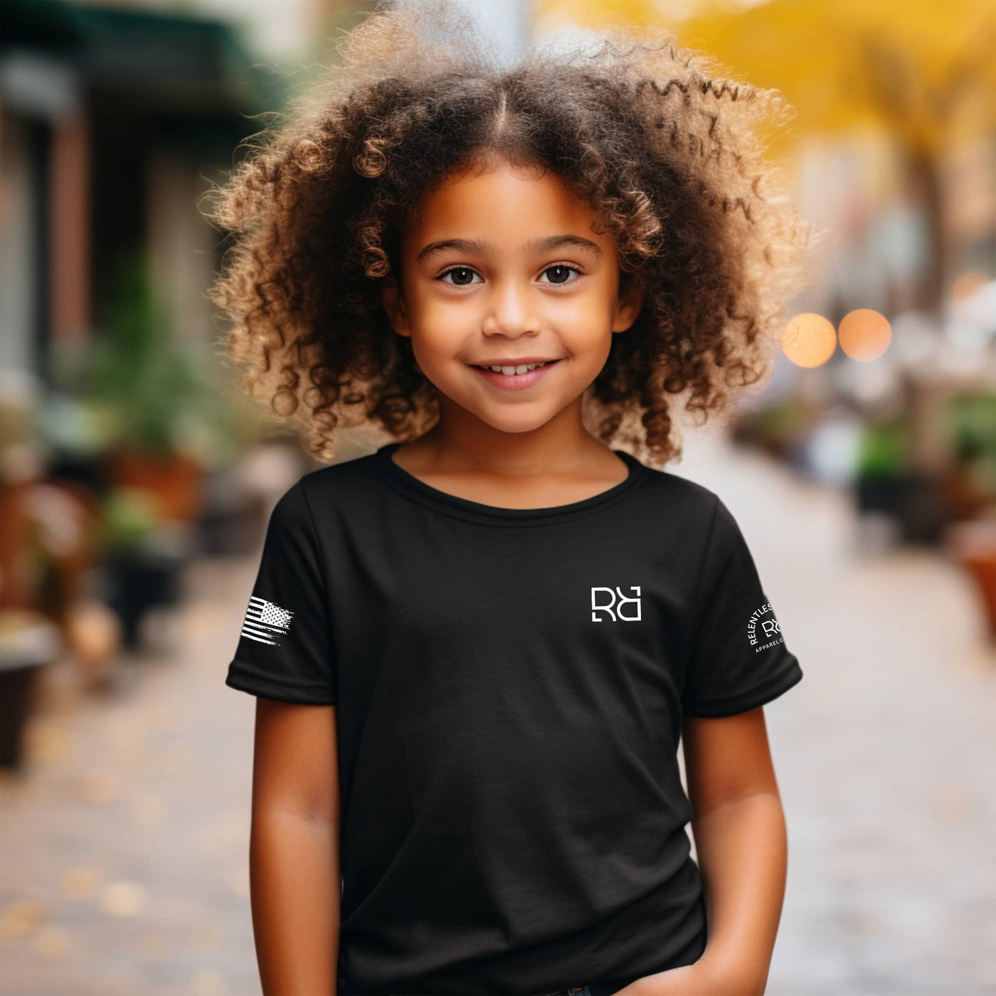 Solid Black Rebel Princess Rebel Ace Youth Tee