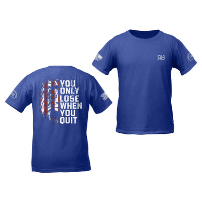 Rebel Blue You Only Lose When You Quit Youth Tee