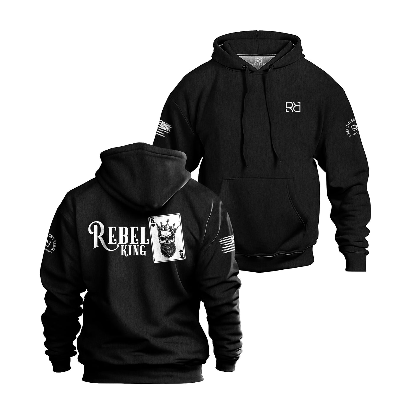 Rebel King | Rebel Queen | Black Hoodie Bundle