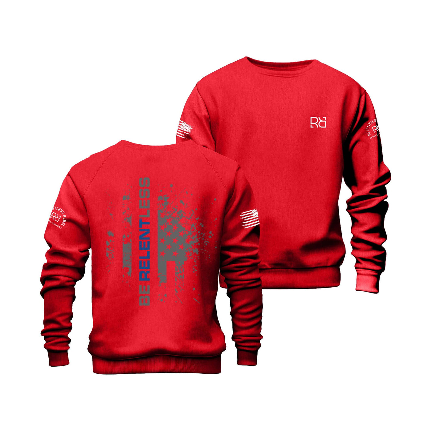 Rebel Red Be Relentless Law Enforcement Edition Crew Neck Sweatshirt