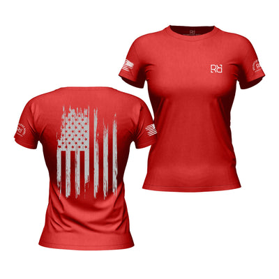 Rebel Red Rebel Patriot Flag Women's Tee