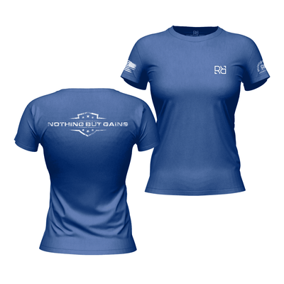 Nothing But Gains Rebel Blue Women's Tee