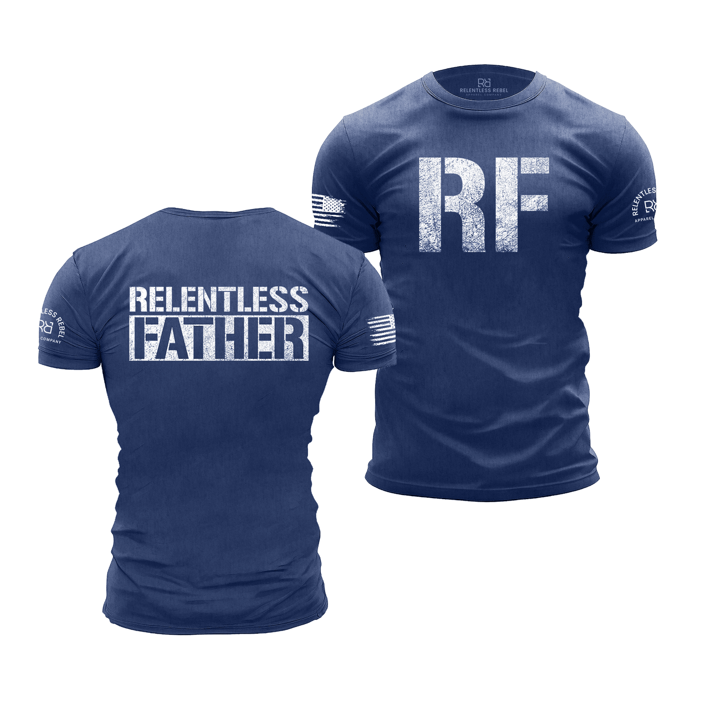 Rebel Blue Relentless Father Men's Tee