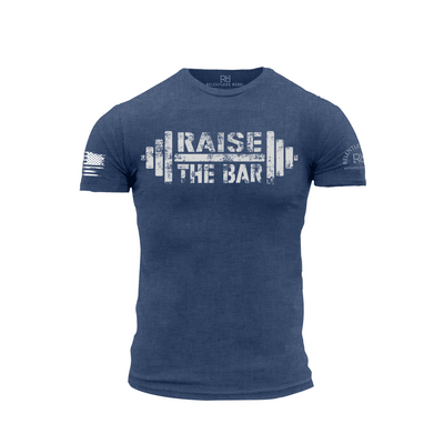 Rebel Blue Men's Raise the Bar Front Design Tee