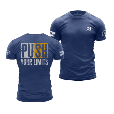 Rebel Blue Push Your Limits | Premium Men's Tee