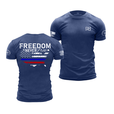 Freedom is Never Free Rebel Blue Men's Tee