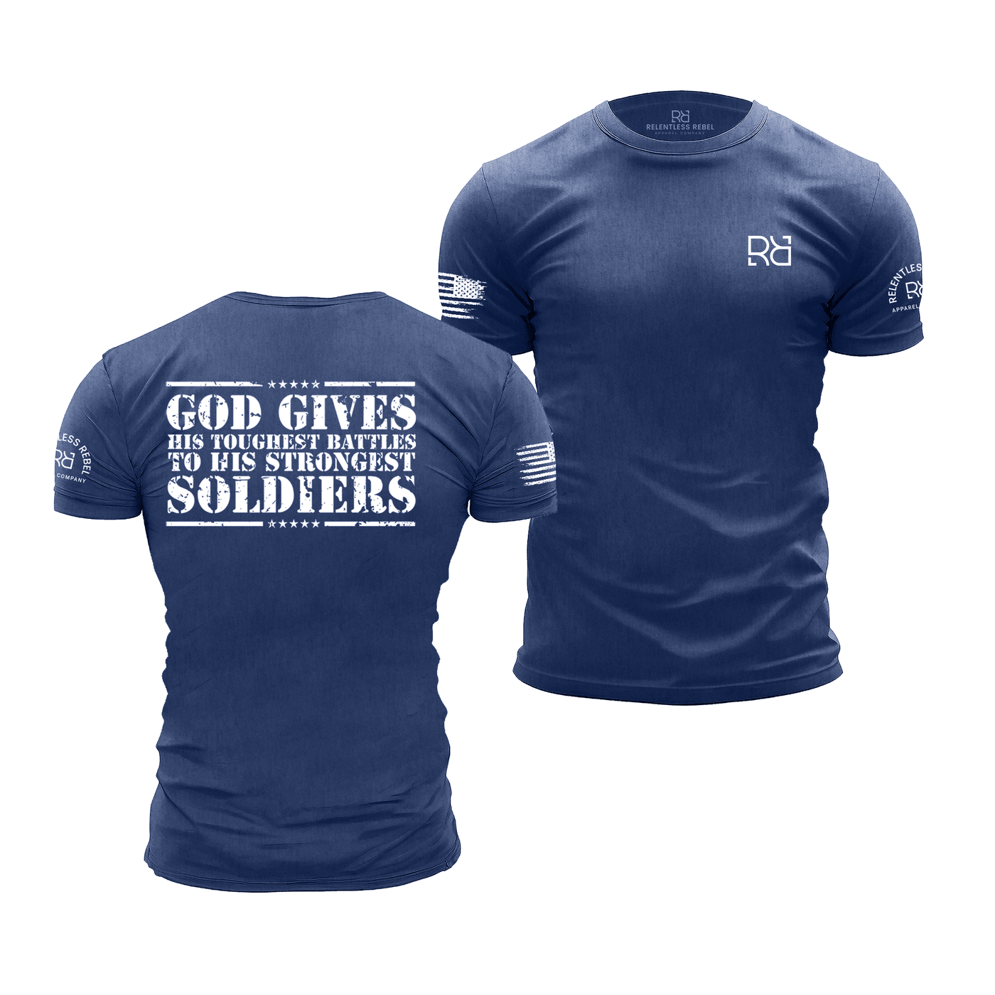 God Gives Rebel Blue Men's Tee