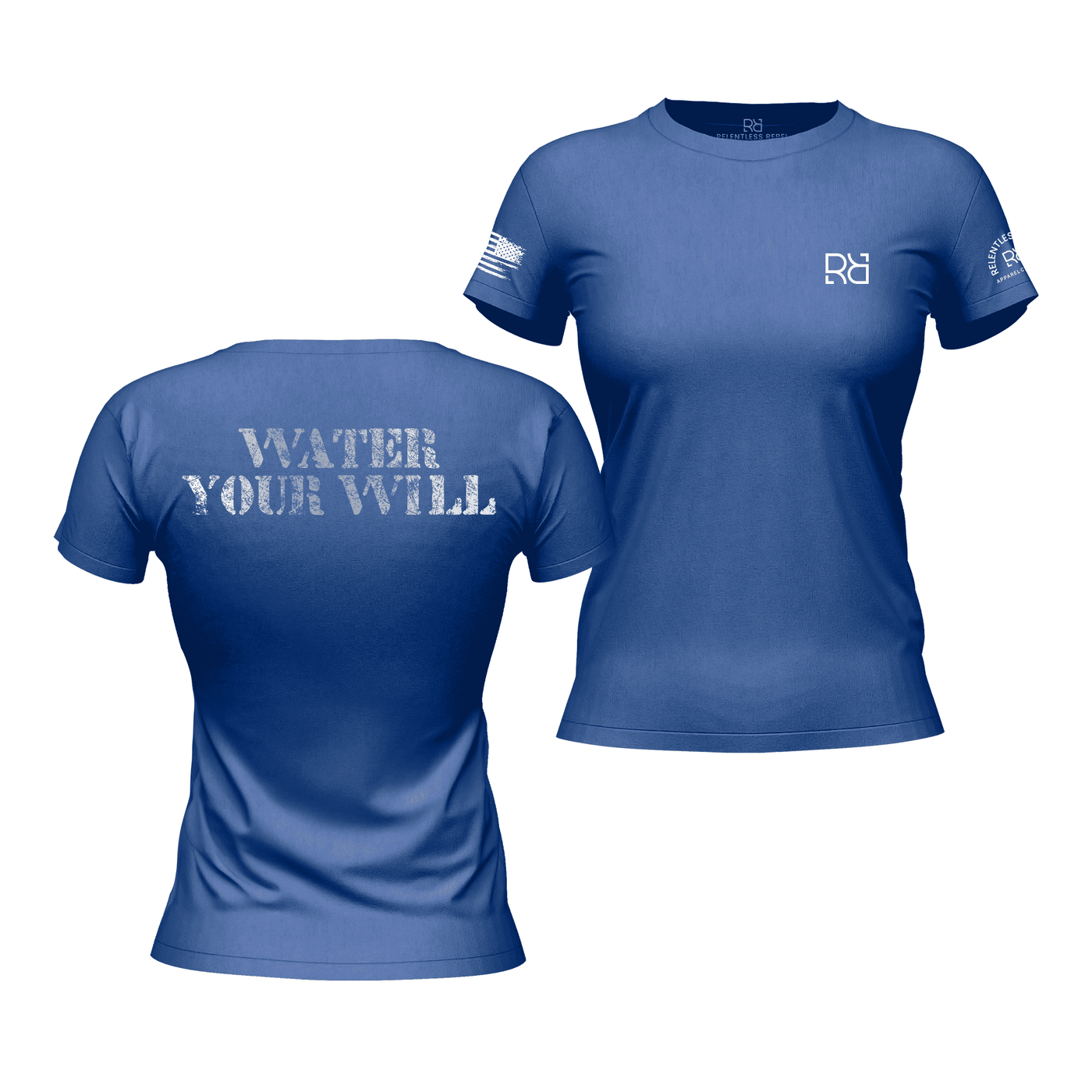 Water Your Will Rebel Blue Women's Tee