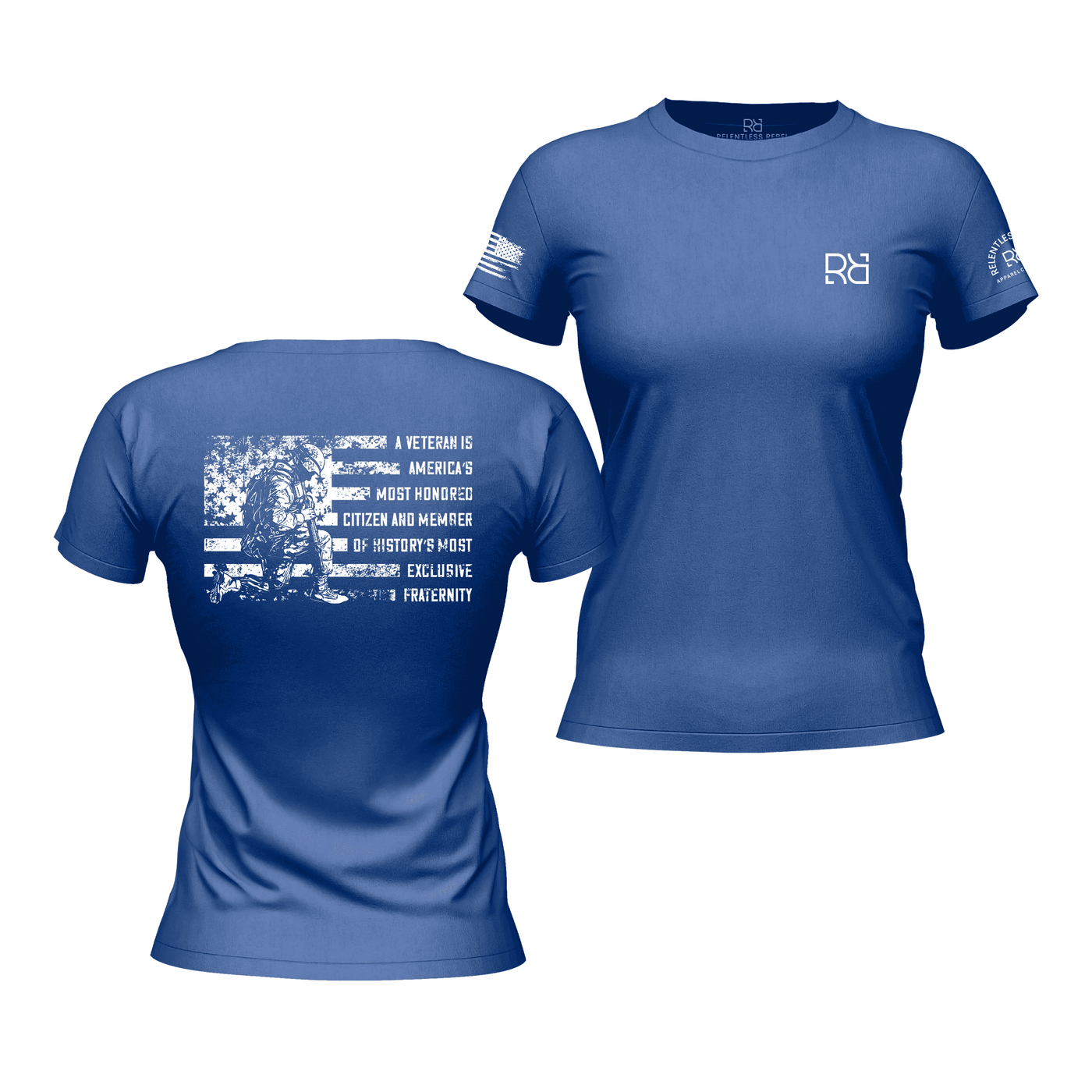 A Veteran... Rebel Blue Women's Tee