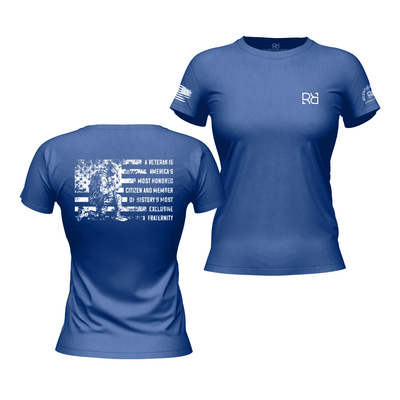 A Veteran... Rebel Blue Women's Tee