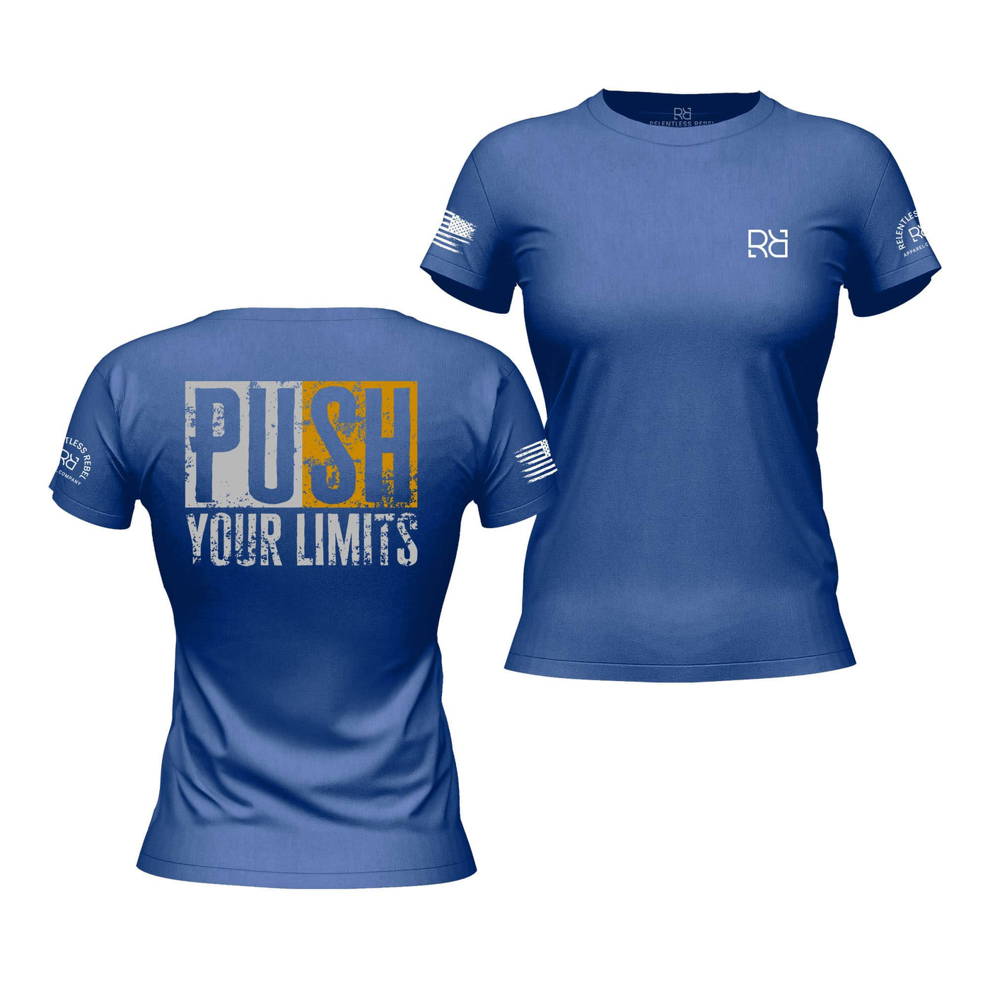 Push Your Limits Rebel Blue Women's Tee