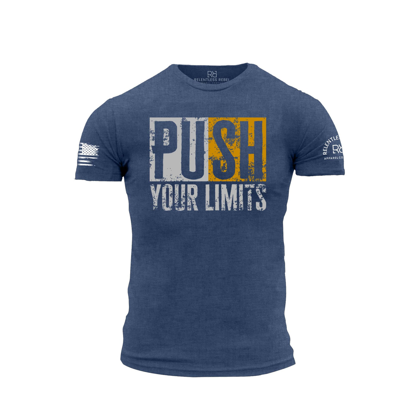 Rebel Blue Push Your Limits | Premium Men's Tee