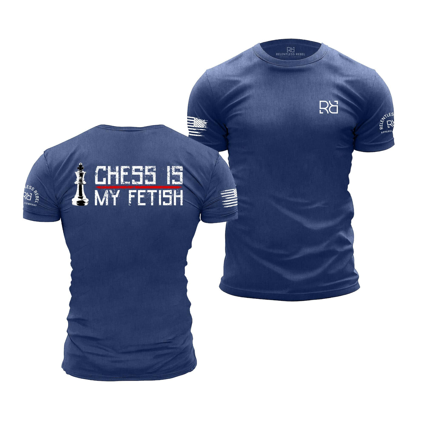 Chess in My Fetish Rebel Blue Men's Tee