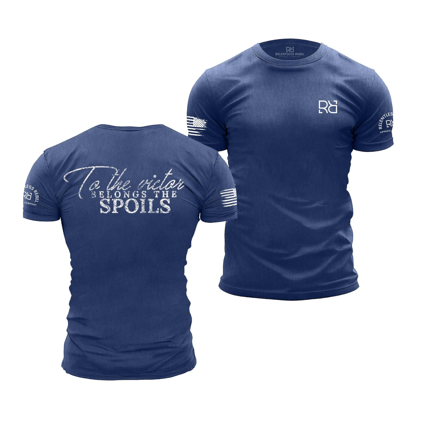 Rebel Blue To the Victor Belong the Spoils | Premium Men's Tee