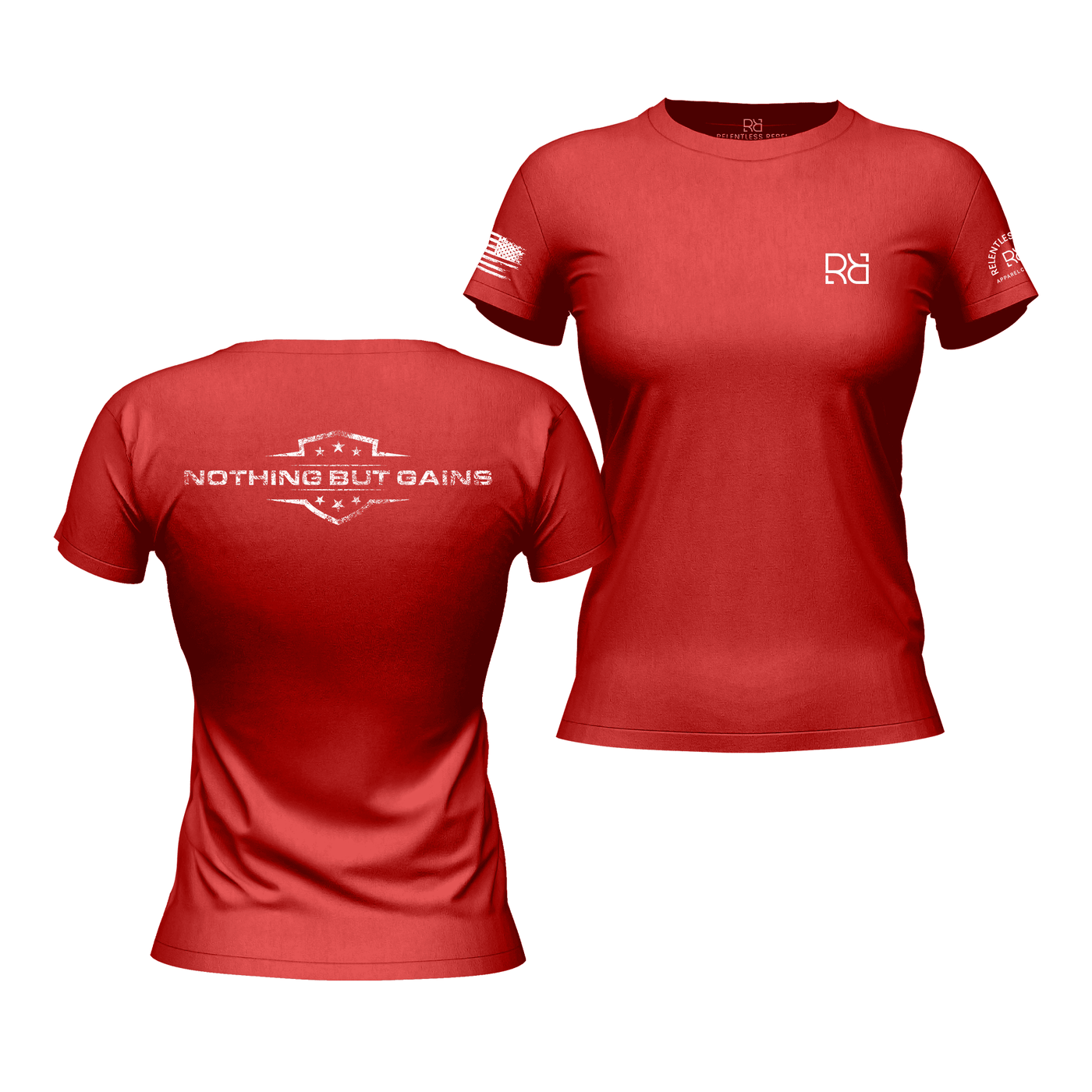 Nothing But Gains Rebel Red Women's Tee