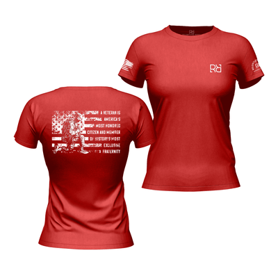 A Veteran... Rebel Red Women's Tee