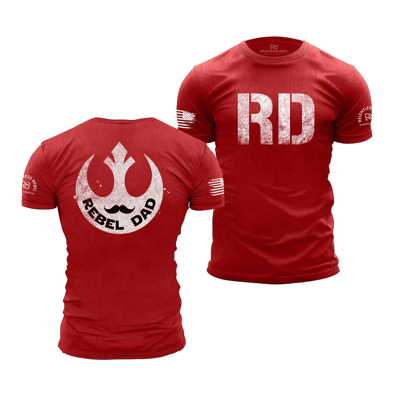 Rebel Red Men's Rebel Dad Back Design Tee