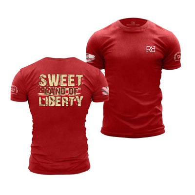 Rebel Red Sweet Land of Liberty - Premium Men's Tee