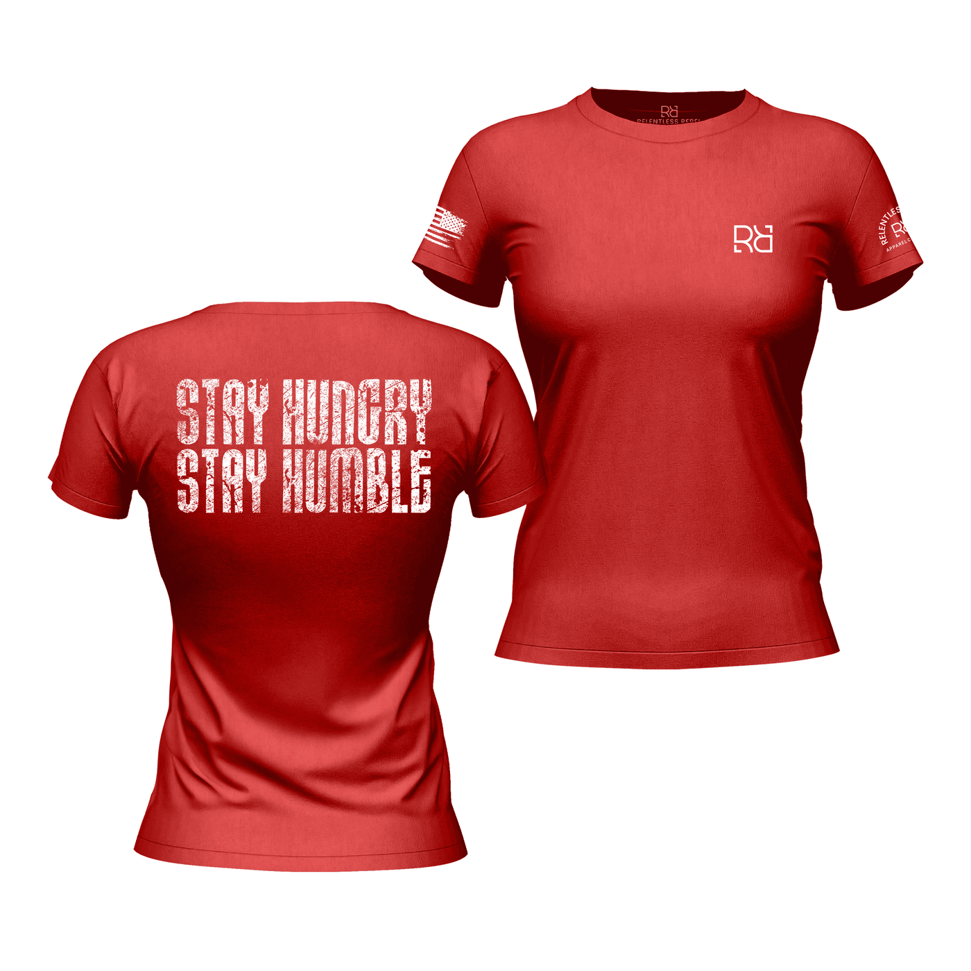 Stay Hungry Stay Humble Rebel Red Women's Tee