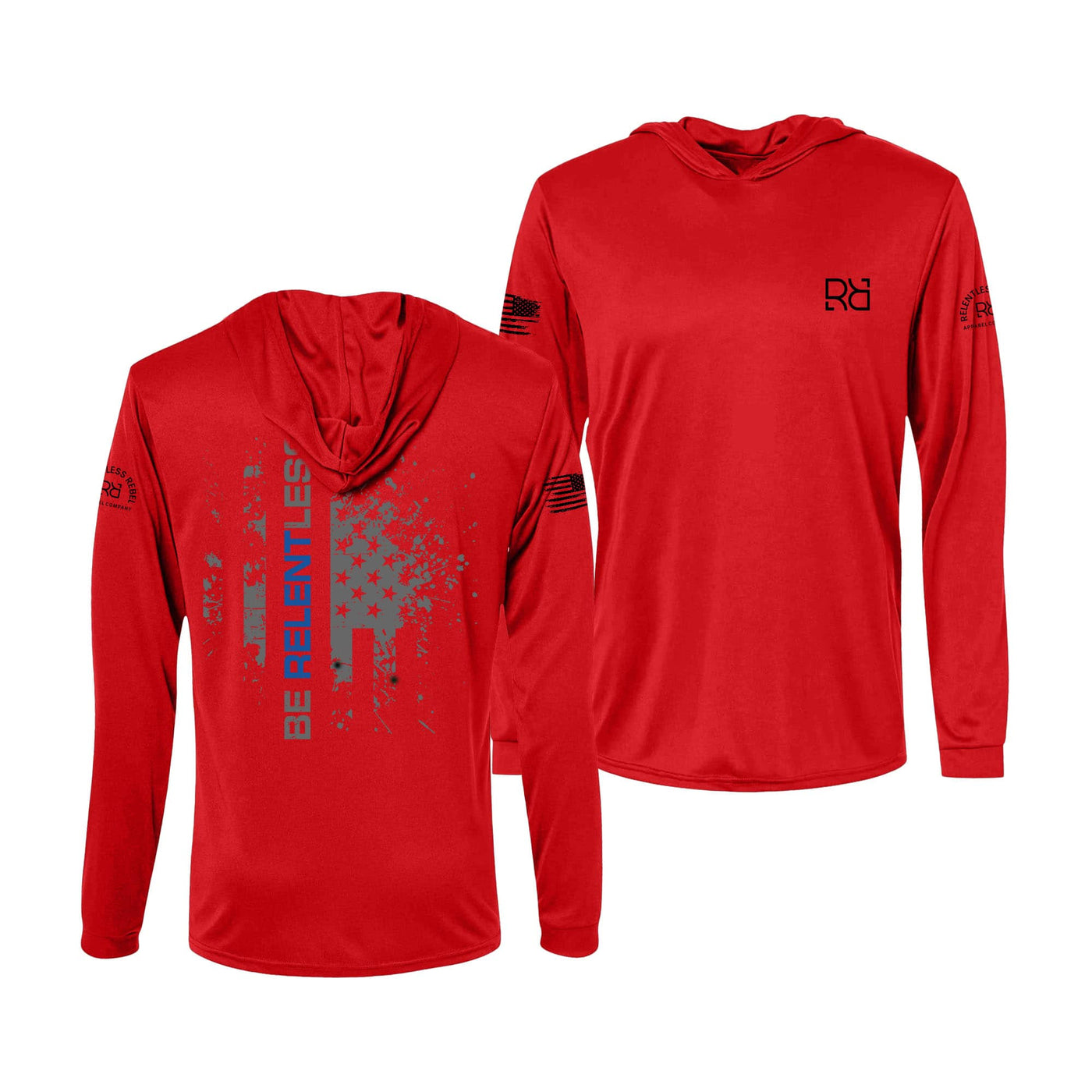 Red Be Relentless Law Enforcement Edition Men's Dri Fit