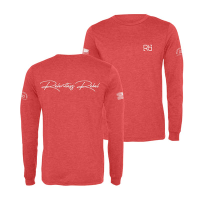 Red Relentless Rebel Men's Long Sleeve