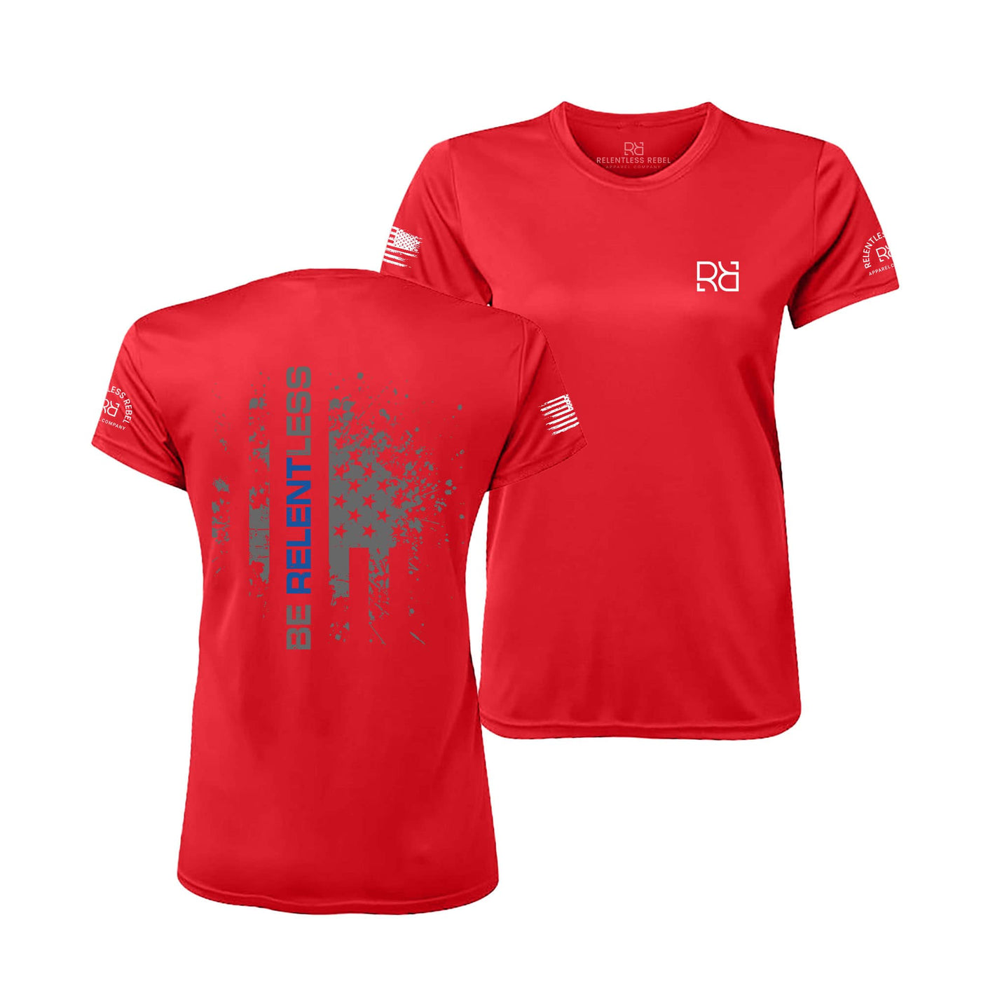 Red Be Relentless Law Enforcement Edition Women's Dri Fit