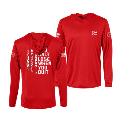 Red You Only Lose When You Quit Men's Dri Fit