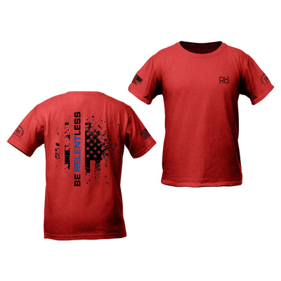 Red Be Relentless Law Enforcement Edition Youth Tee