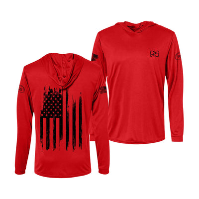 Red Rebel Patriot Flag Men's Dri FIt