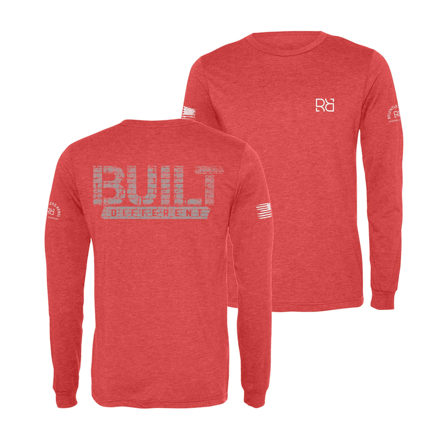 Red Built Different Men's Long Sleeve