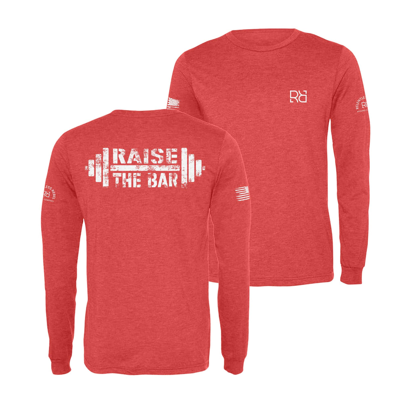 Red Raise the Bar Long Sleeve Shirt