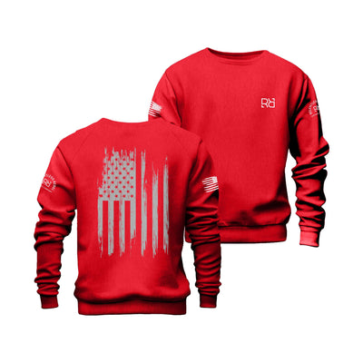 Rebel Red Rebel Patriot Flag Crew Neck Sweatshirt