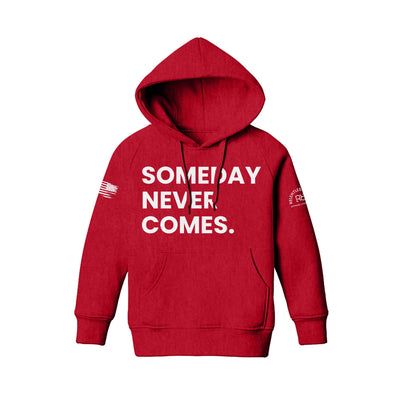 Red Someday Never Comes Youth Hoodie