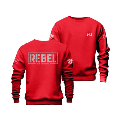 Red Rebel with a Purpose Crew Neck Sweatshirt